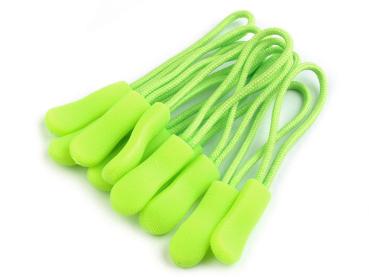 Zipper Schlaufe/ Reißverschlussanhänger Neongrün